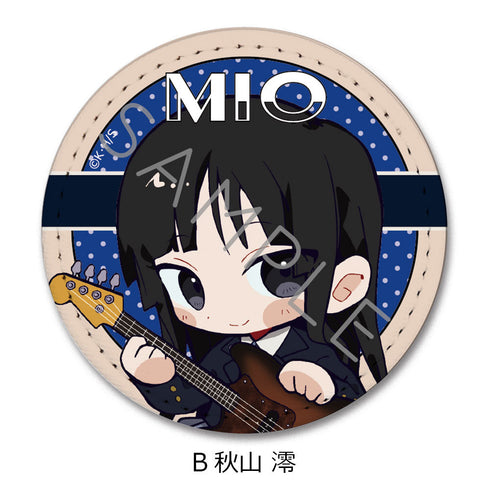 『けいおん!』レザーバッジ(丸形) B 秋山澪